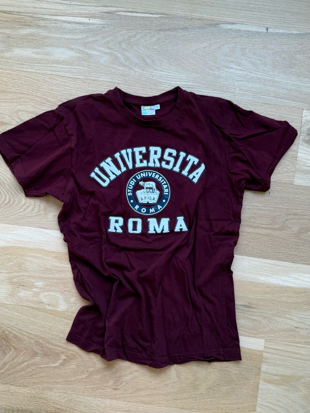 Universita Roma Maroon Graphic Tee